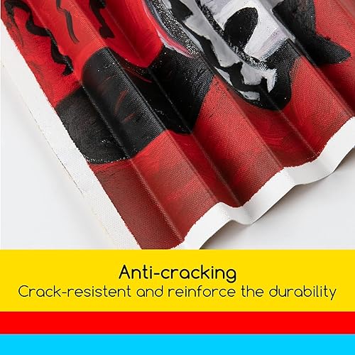 Miniatura 5 de MEEDEN Paquete de 14 tableros de lona 100% algodón para pintar, paneles de lienzo en blanco de 9 x 12 pulgadas para pintura al óleo y acrílica,