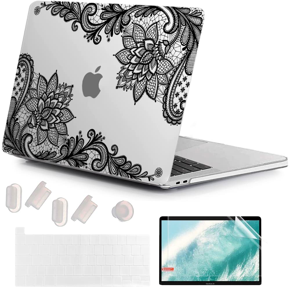 4 en 1 Coque pour MacBook Pro 13 Pouces 2020 2022-2016 Modèle A2338 M1 M2 A2289 A2251 A2159 A1989 A1706 A1708, Plastique Rigide Case Étui et Protection Clavier pour Mac Pro 13.3", X89-11