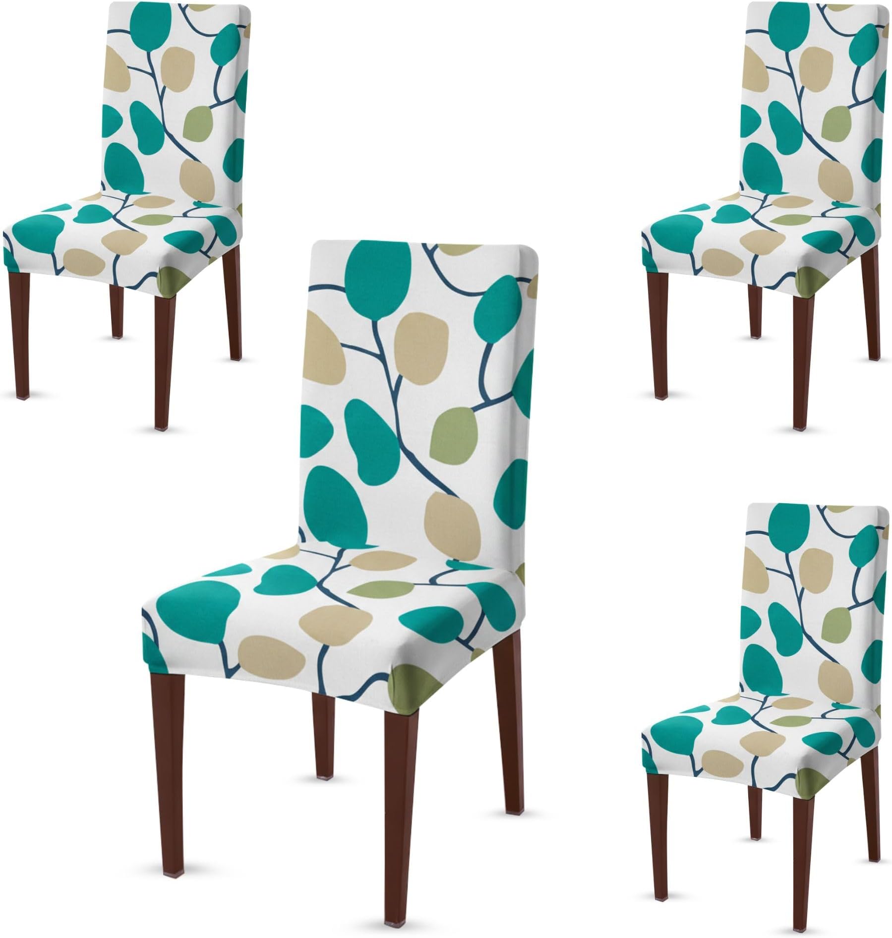 - Dining Chair Covers Set of 4 Seater Polyster Elastic Covers
