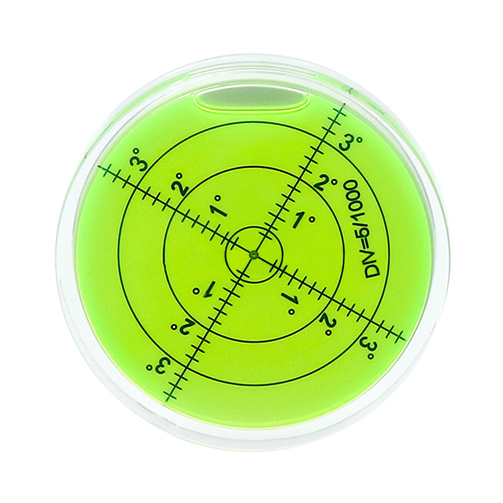Universal Aluminium Precision Round Precision Spirit Level, High Precision Circular Magnetic Magnet Horizontal Bubble Cardan Level Horizontal Bubble for Tripod and Measuring Instrument.(60 * 12mm)