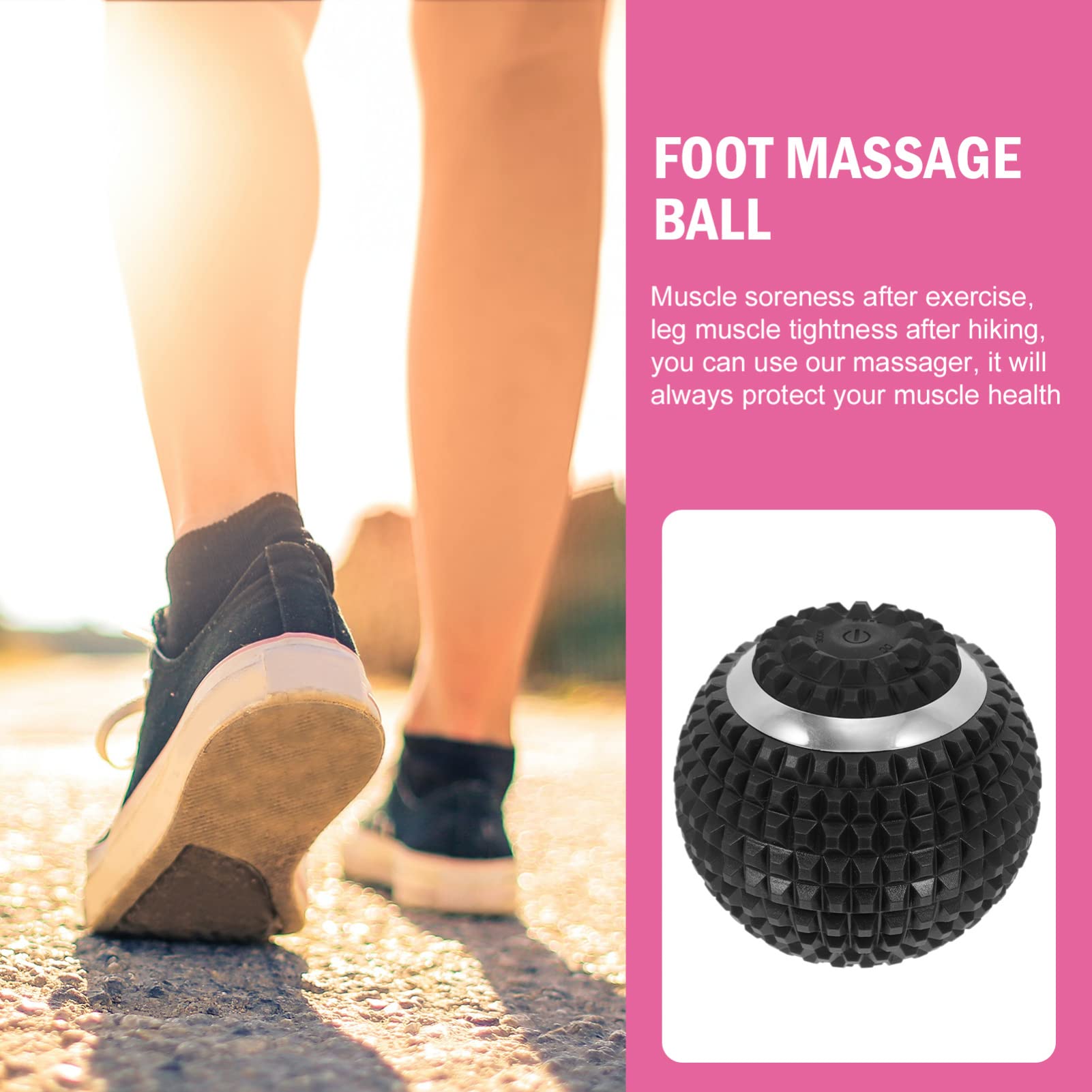 Rodillo Para Fascia y Pelota De Masaje Eléctrica Bolas De Masaje Premium Para Pies y Manos De Dolores Musculares