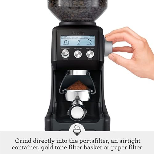 Miniatura 4 de Breville Smart Grinder Pro - Molinillo de granos de café, trufa negra, pequeño