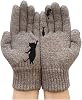 Driving Gloves - Fingerless Gloves Knit Cold Weather Stretchy Knit Deerskin Suede Leather Liners for Driving