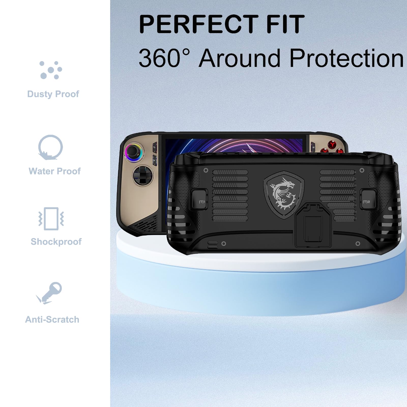KZIOACSH Silicone Protective Case for MSI Claw 8 AI+/MSI Claw 8 AI
