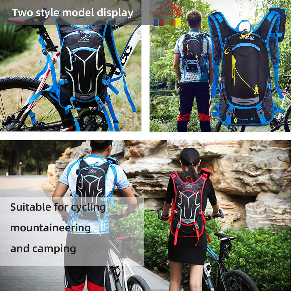 Sac à Dos Imperméable MEIION Pour Cyclistes – Léger, Respirant, Avec Poche Pour Vessie 2L – Idéal Rando, Vélo, équitation