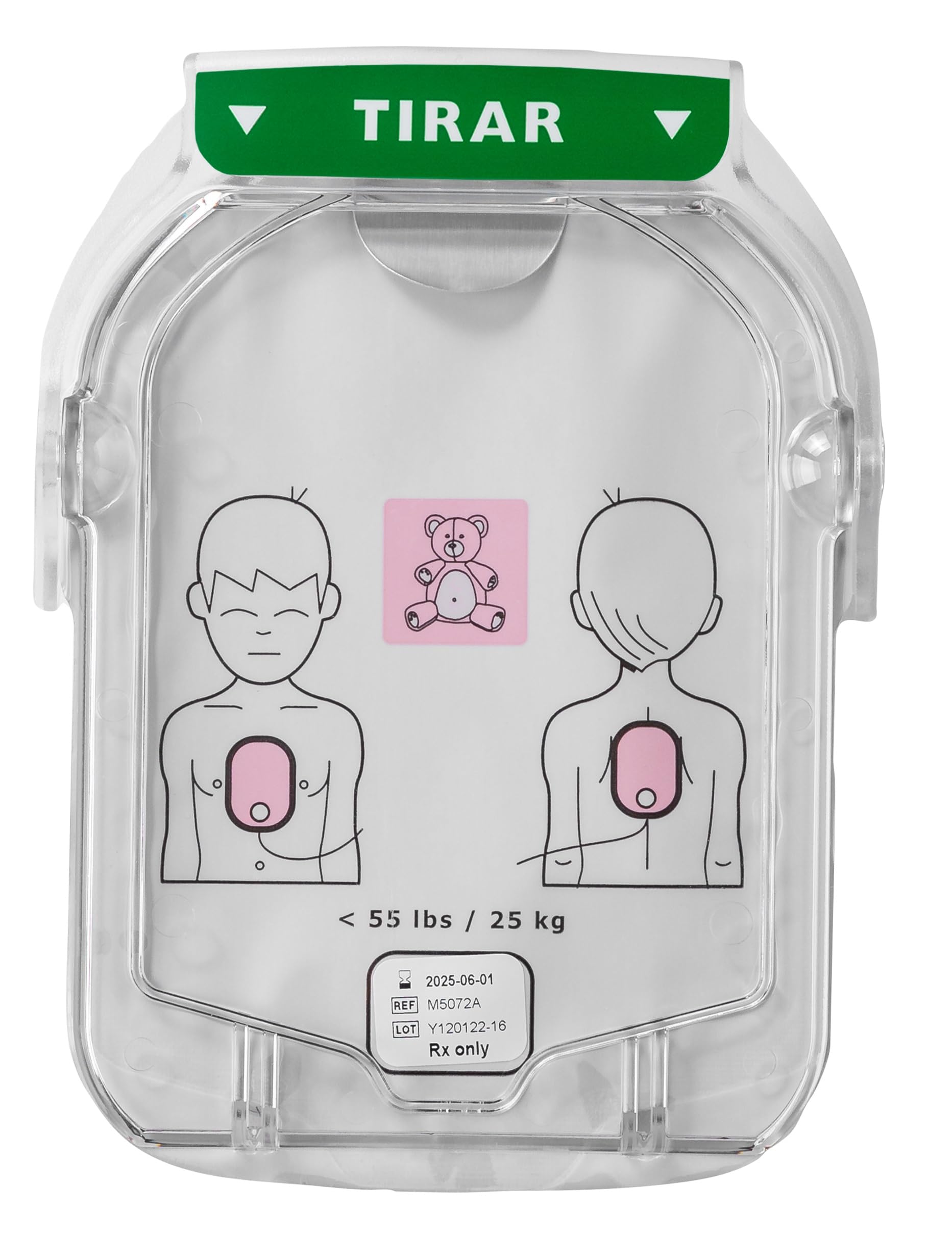 Philips HeartStart Cartucho de electrodos SMART para desfibrilador HS1 para bebés y niños, M5072A