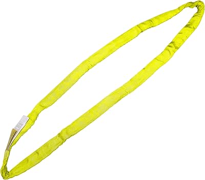 Polyester Endless Round Sling ENR 12 FT Yellow | Rim Sling Lifting Towing & Recovery Strap | 16,800 lbs.