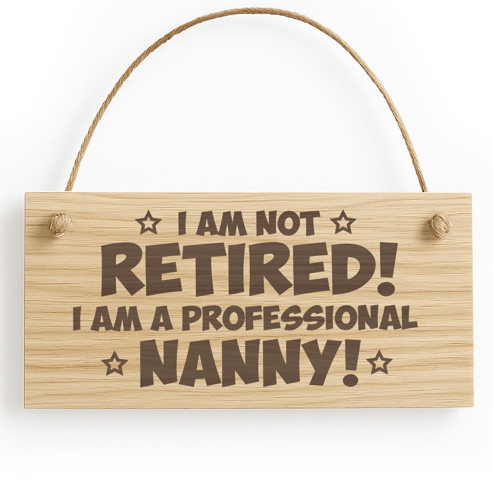 Red Ocean Funny Nanny Gifts Wooden Engraved Plaque Birthday Christmas For Nanny