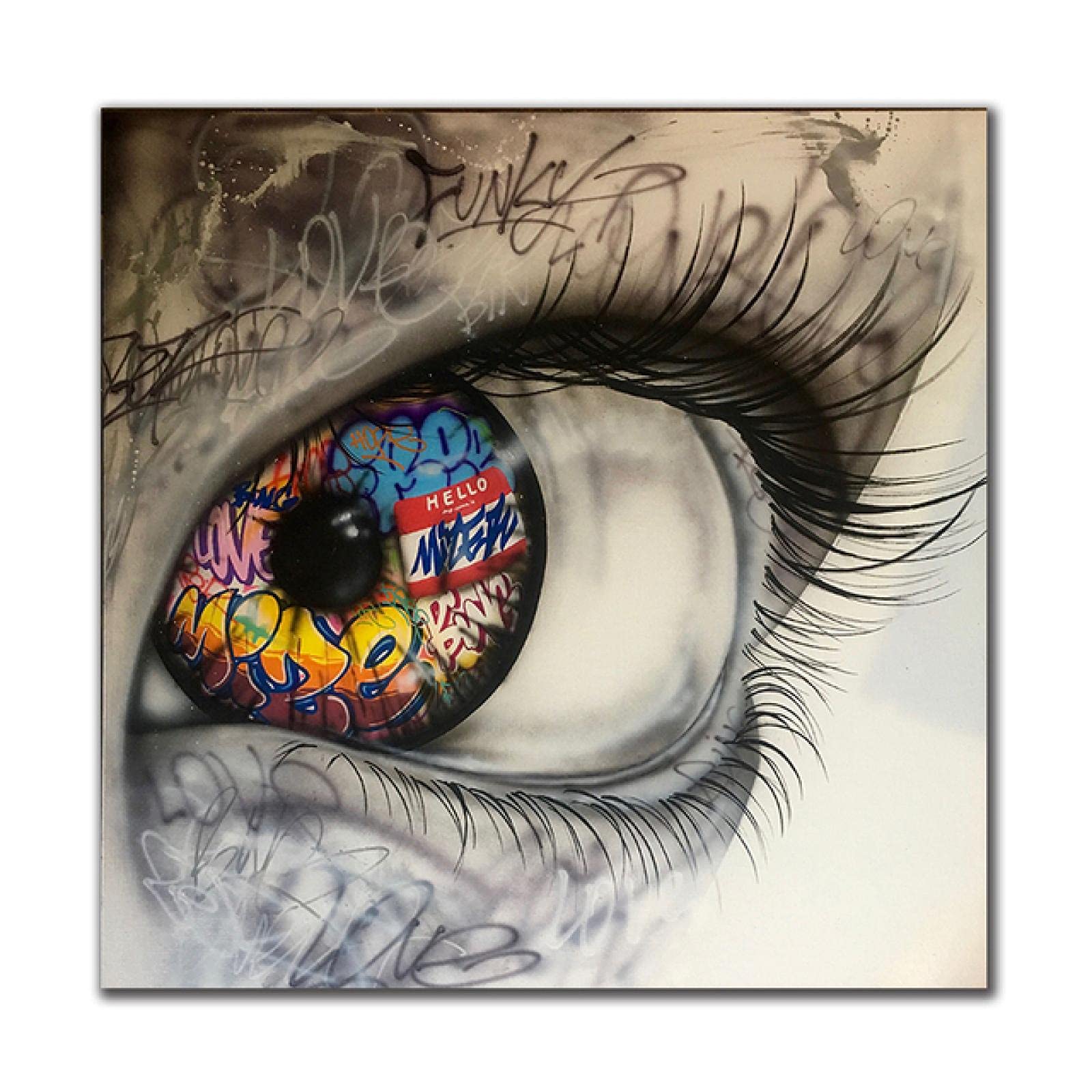 MDYP Diy 5D Full Drill Diamond Painting Kit For Adults Embroidery Cross Stitch Modern Abstract Big Eye Graffiti Canvas Painting 50X50Cm Hmk