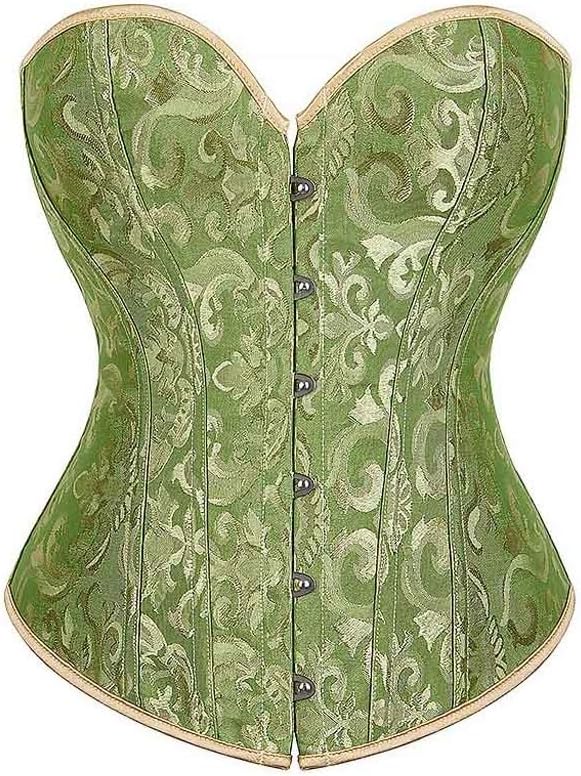 Women's Brocade Corset Plastic Bone Waist Adjustable Dress
