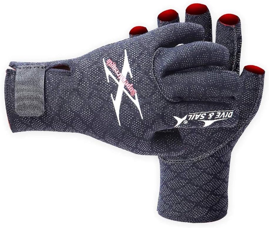 2.5MM Neoprene Professional Scuba Wetsuit Gloves Anti-Scratch Half Finger Diving Gloves Warm and Non-Slip