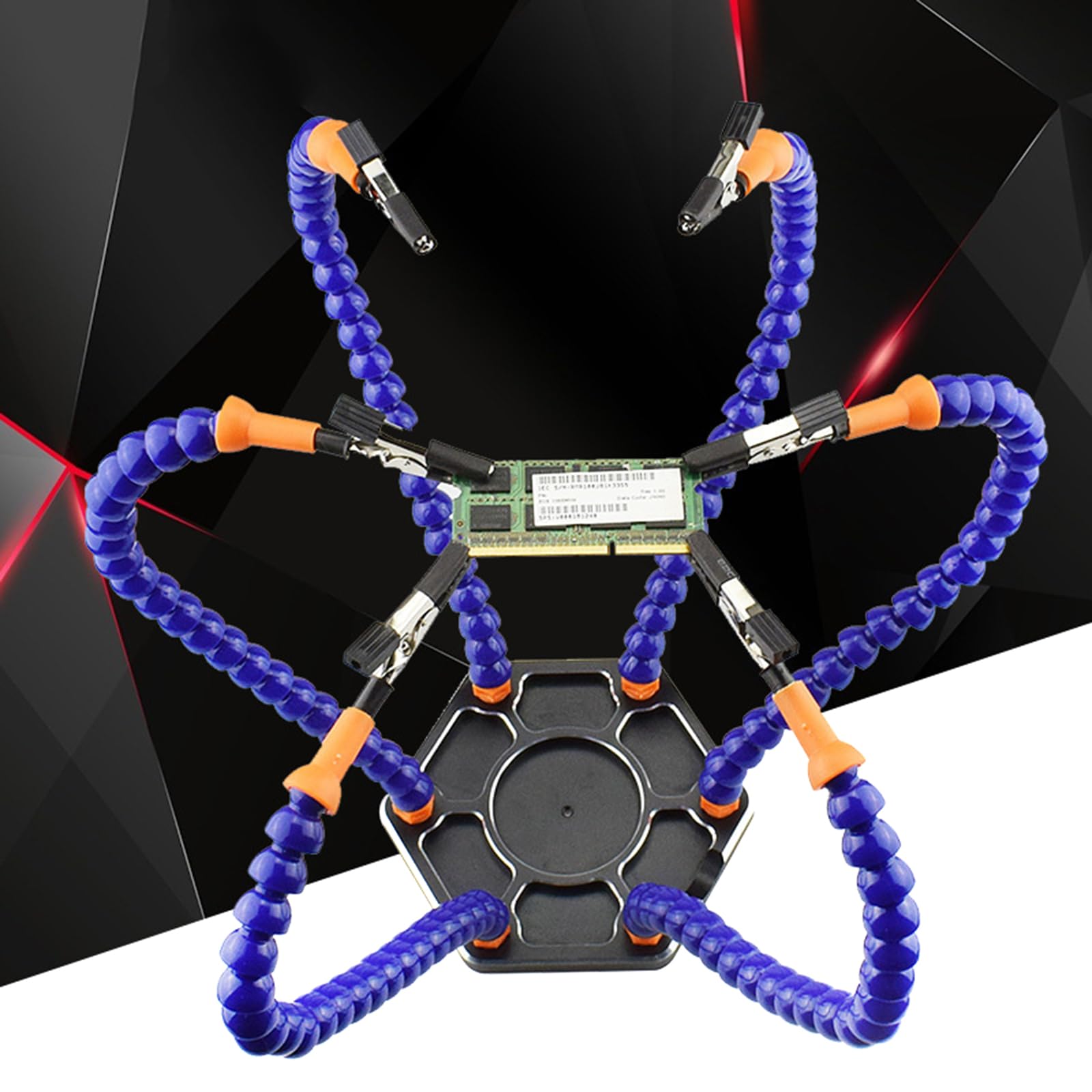 Löthilfe Mit 6 Schwanenhals-Armen - Dritte Hand Für Lötarbeiten