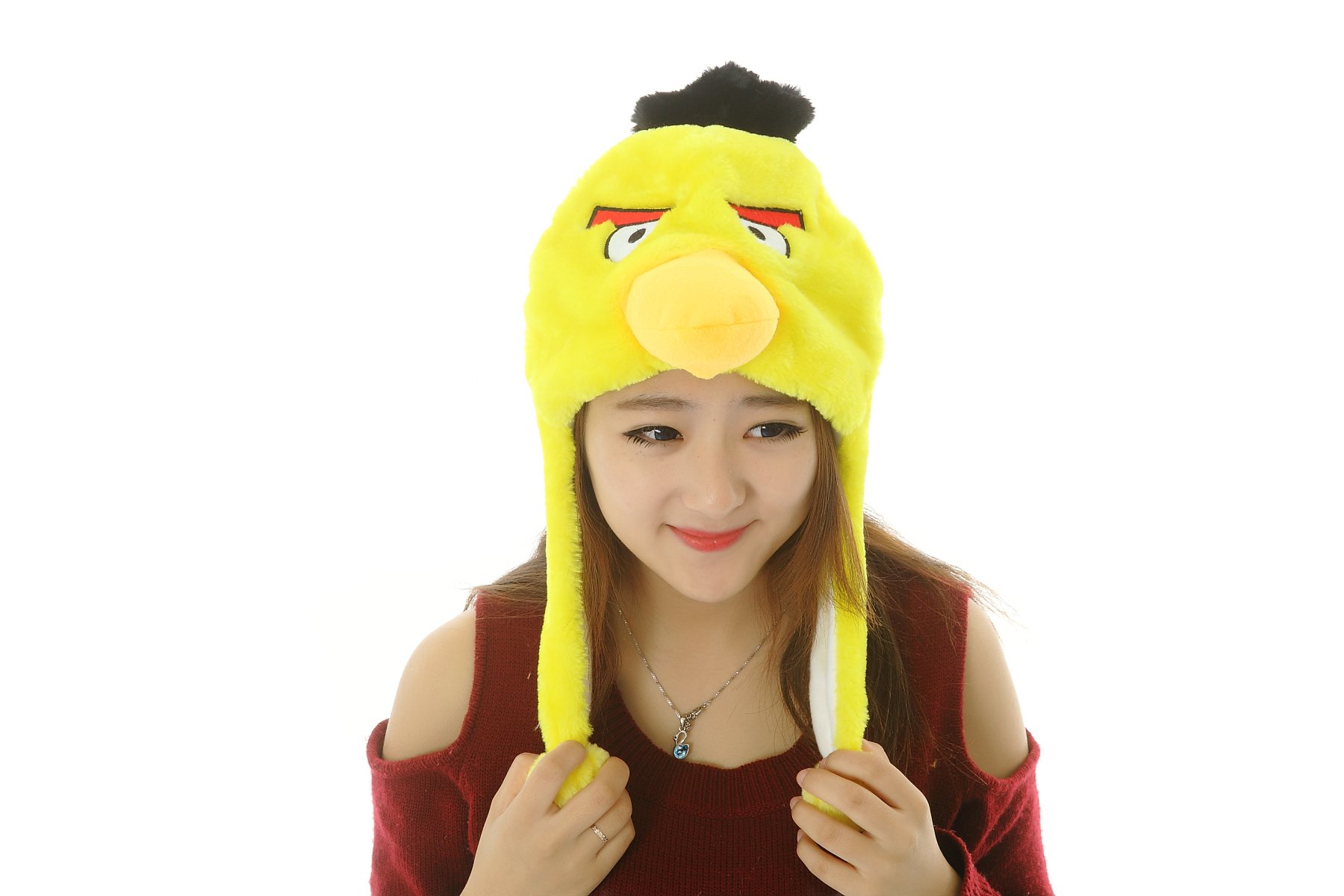 42 Styles Pets Unisex Plush Animal Hats Costume Hood Toys Performance Props (Yellow Bird-25)