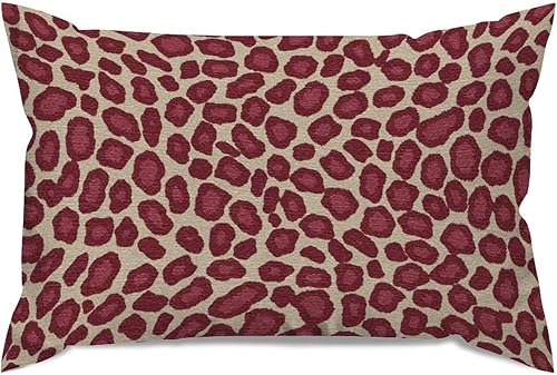 Vista 565 de Funda de cojín con estampado de guepardo rosa intenso, cojín cuadrado con estampado de animales fucsia, funda de almohada decorativa para el hogar
