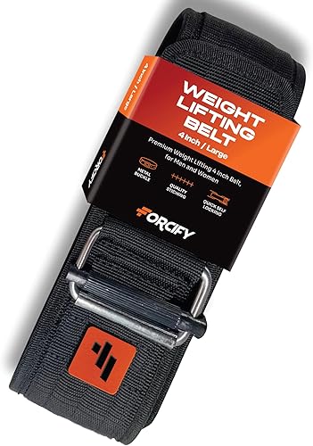 Cinturón de levantamiento de pesas para sentadillas, cinturón de gimnasio ajustable de nailon de 59.8 x 4 pulgadas con hebilla de metal, soporte de