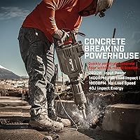 Vista 2 de XtremepowerUS Construcción eléctrica resistente del sacador del interruptor del martillo de Jack de la demolición 2800Watt