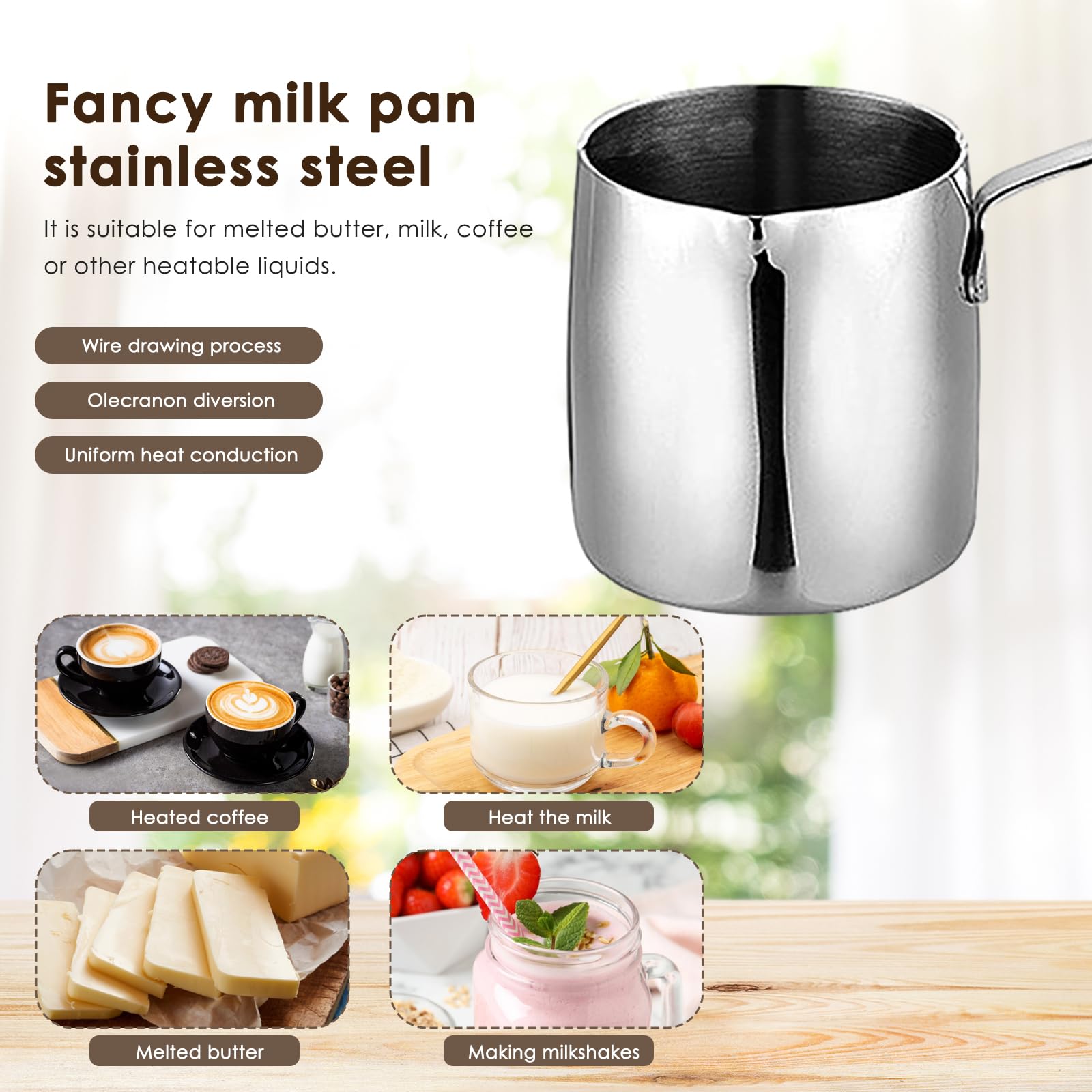 Turco Cafetero Pote Acero Inoxidable Mil Meaver Greek Arabic Cozve Ibrik Briki Coffee Pot Macroso Espresso Decanter14oz