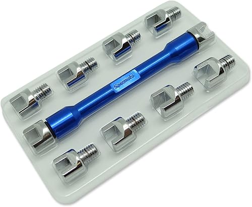 Miniatura 2 de Specmoto Brand - Llave inglesa para radios, 10 piezas, se adapta a ruedas de motocicleta todoterreno japonesas y europeas