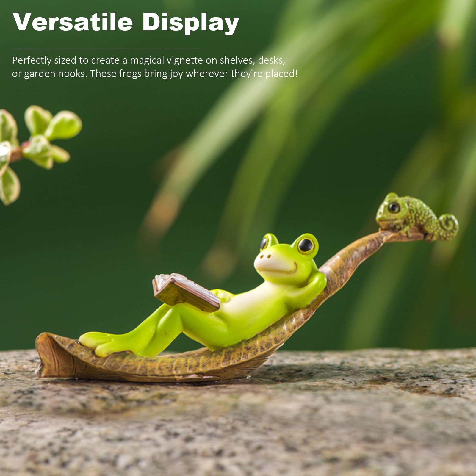 Amazon.com: qumHmup Charming Trio of Frogs - Whimsical Resin