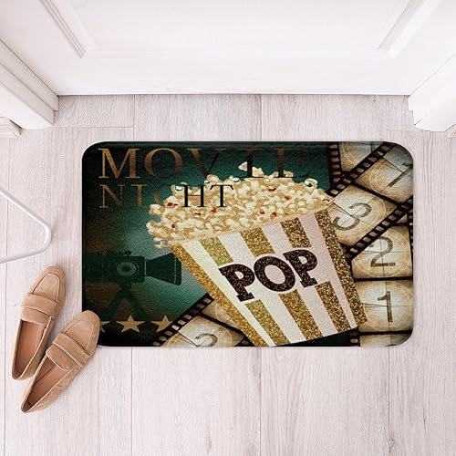 Miniatura 17 de Alfombras de baño vintage de cine para cine, diseño de póster de cine, alfombras Btah para ducha, bañera, palomitas de maíz, tapetes de baño para