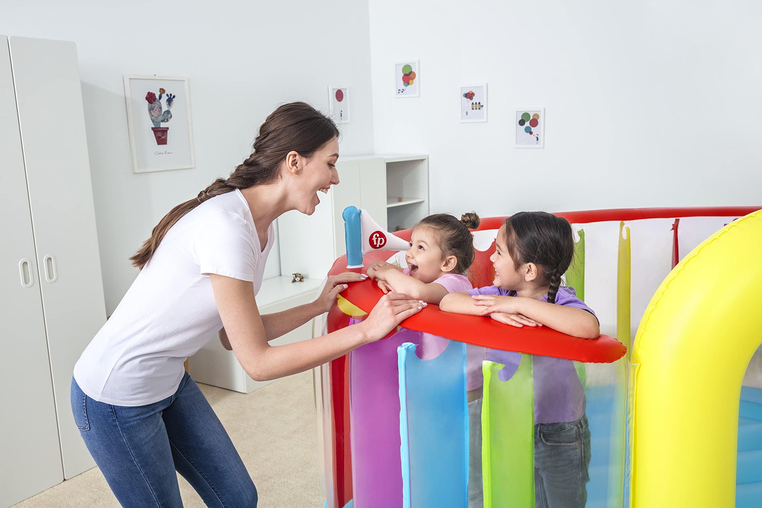 Bestway 93561 Castello gonfiabile Fisher-Price™ Bouncetopia, anni 3+