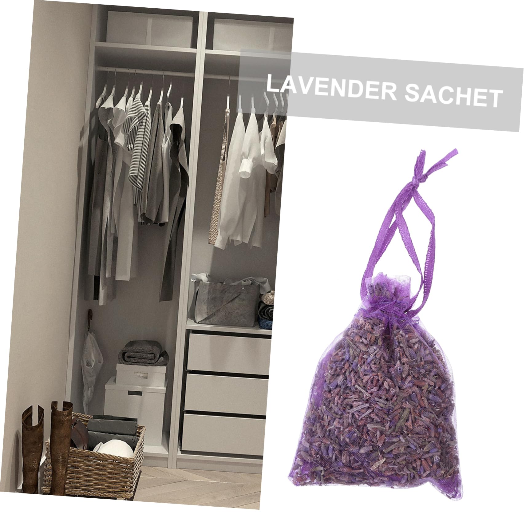 Amosfun 5 Set Bustina Di Lavanda Profumo Per Biancheria Sachet Profumato Bustine Profumate Per Cassetti Sacchetti Di Lavanda Per Armadio Porta Bustine Casalingo Bustina Appesa 12 Pezzi*5