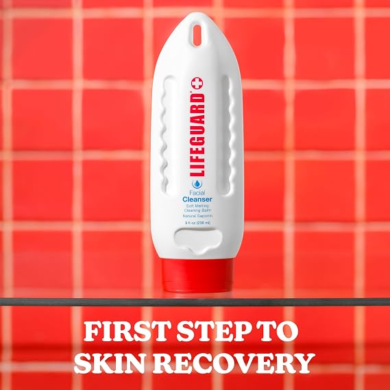 LIFEGUARD Daily Facial Cleanser - Sunscreen & Makeup Remover for Deep Cleansing, Pore Care, Easy Clean, Gently Moisturizes, All Skin Types - 8 fl. oz.