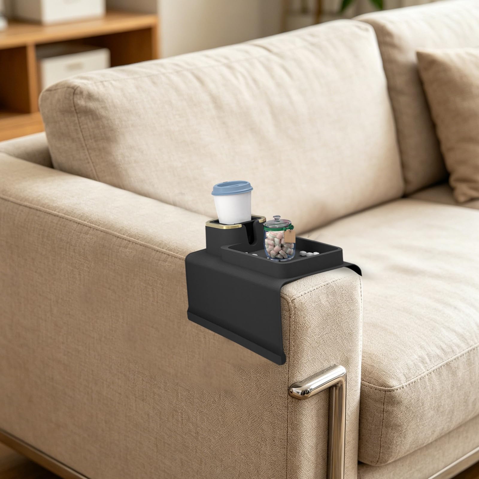 Soporte Compatible de Silicona Taza Sofá para de con Antideslizante y Antivuelco para Colocar Mando Móvil Reposabrazos Aperitivos