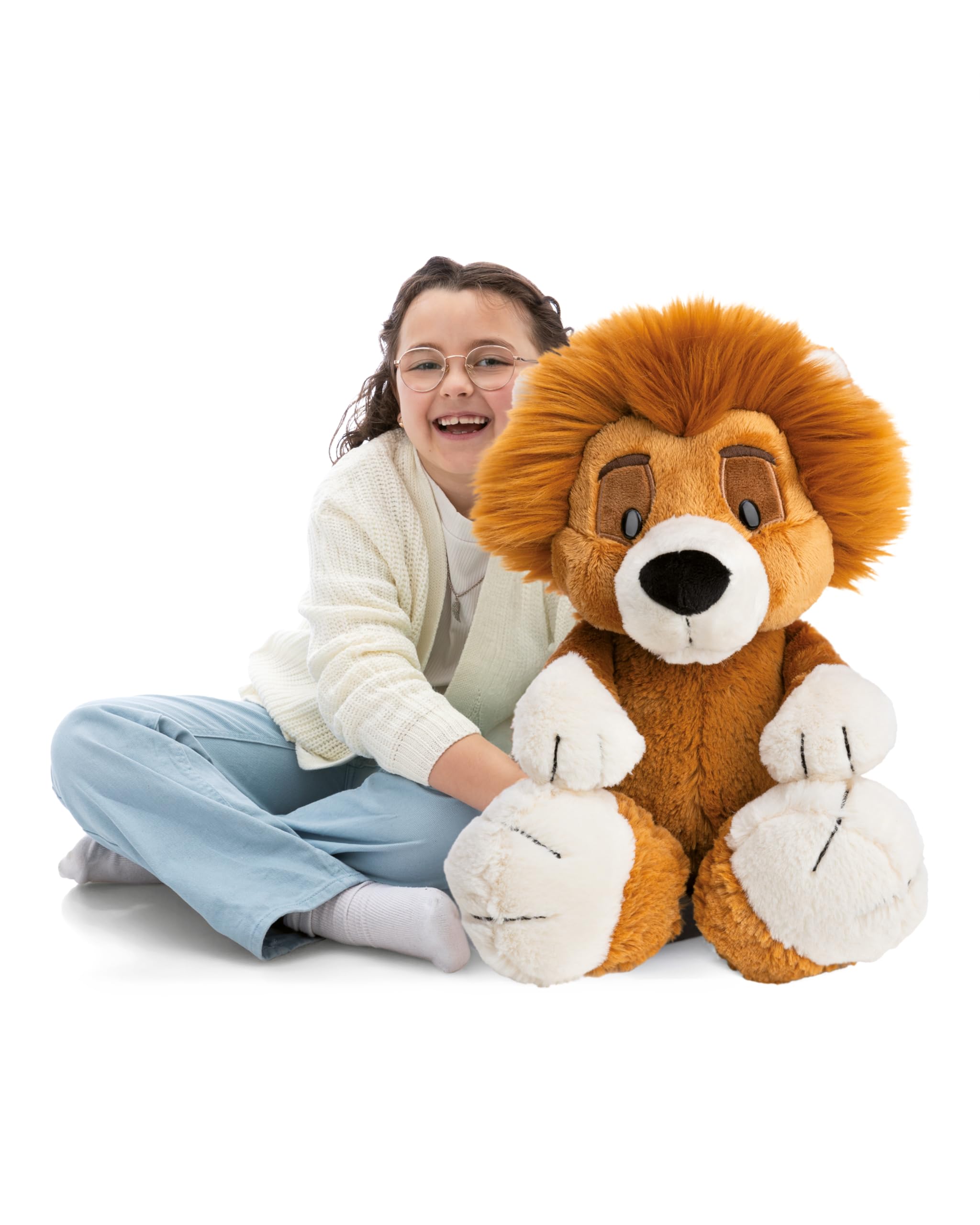 NICI Kuscheltier Löwe King Kimari 70cm - braun - 62748 | Stofftier aus weichem Plüsch, niedliches Plüschtier zum Kuscheln und Spielen, für Kinder & Erwachsene, tolle Geschenkidee