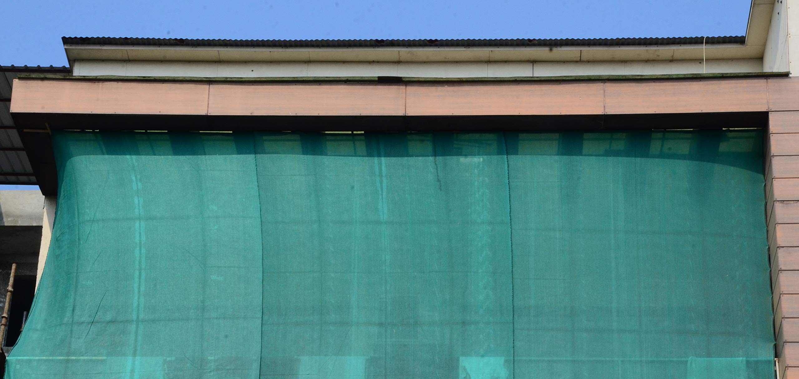 Vego Sports Green Shade Net/Agro/Balcony/Garden Net - UV Stabilized, Nylon Tape Borders & Ropes on All Sides with Hooks for Installation - 75% Shade-image-49