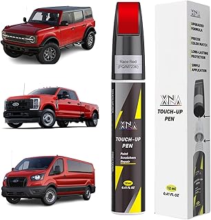 XNA Race Red(PQ/M7236) for Ford Touch Up Paint, Car Scratch Remover for Nicks and Chips Repair, 2-In-1 Quick & Easy Fix Car Scratch Repair Kit with Exact Color-Matched