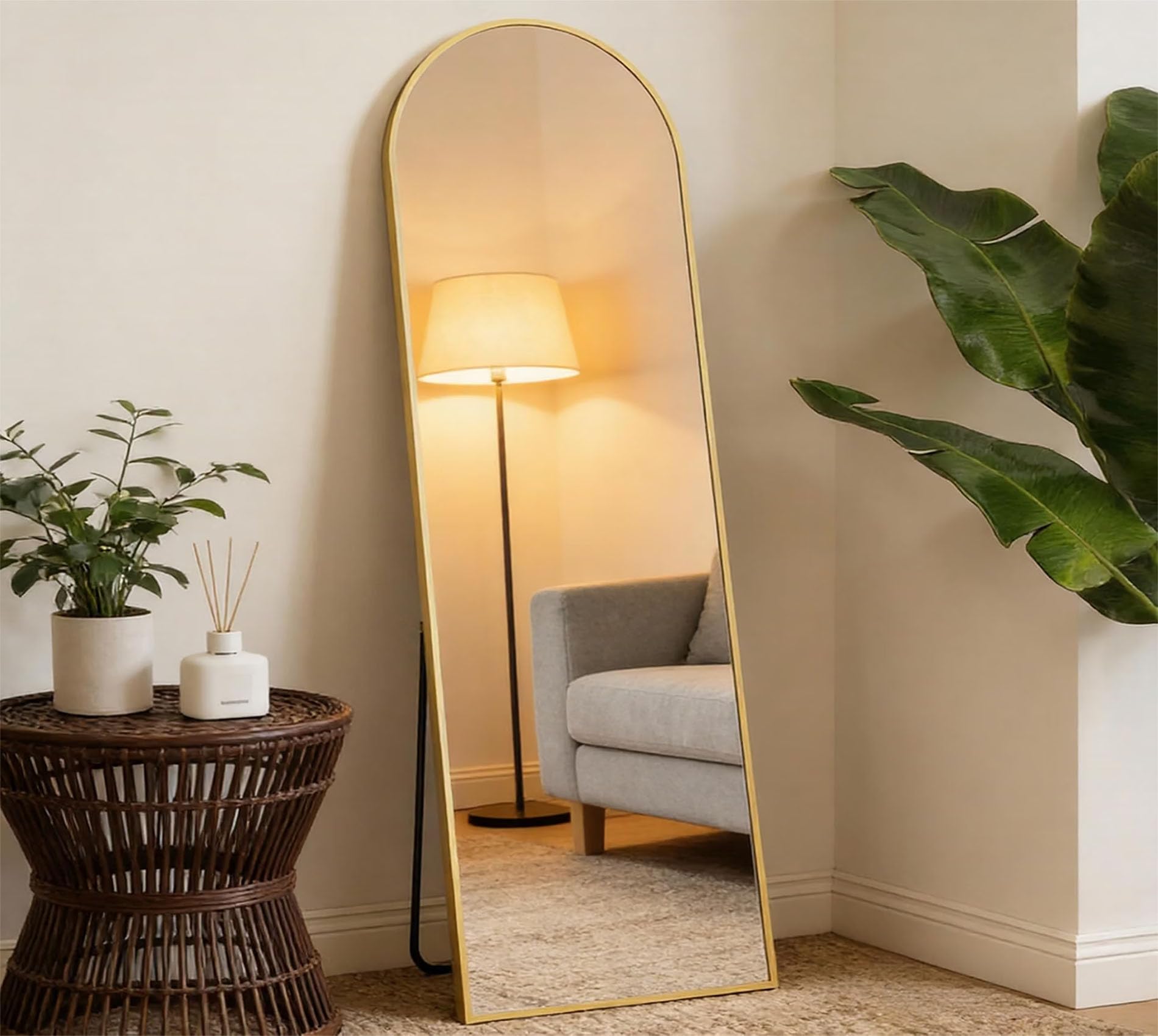 Photo 1 of NEWBULIG 59"x16" Arched Full Length Mirror