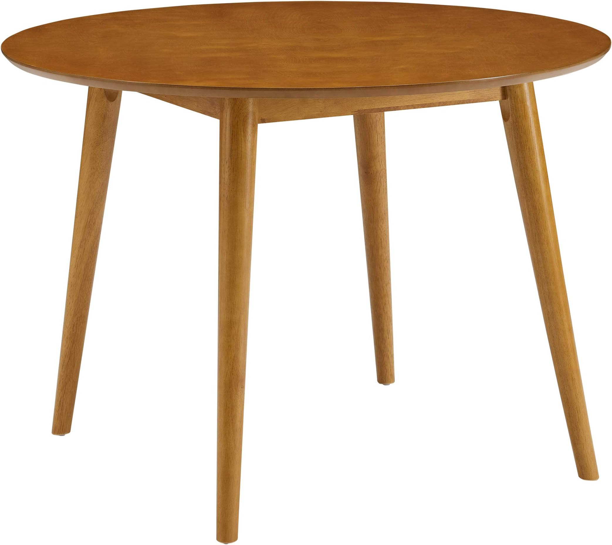 Crosley Furniture Landon Mid-Century Modern Round Wood Dining Table, Acorn
