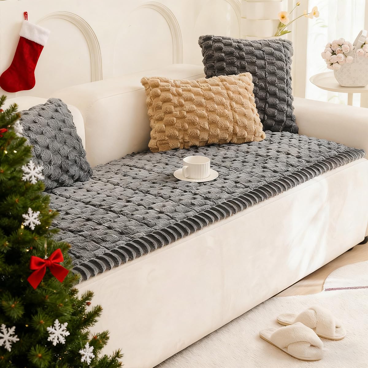 Amazon.com: Gumfolk Plush Pet Sofa Covers for Dogs Washable Couch