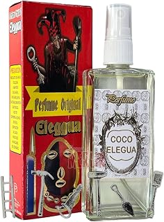 Perfume Esotérico Coco Elegua Con Amuleto De Herramientas - Esoteric Coconut Elegua with Tools Amulet - Ritual Prepared