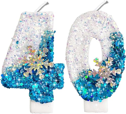 Miniatura 118 de Velas de números con purpurina de oro rosa de 2.8 pulgadas, muchos colores, regalos de cumpleaños de 22 años, velas de cumpleaños, velas de números