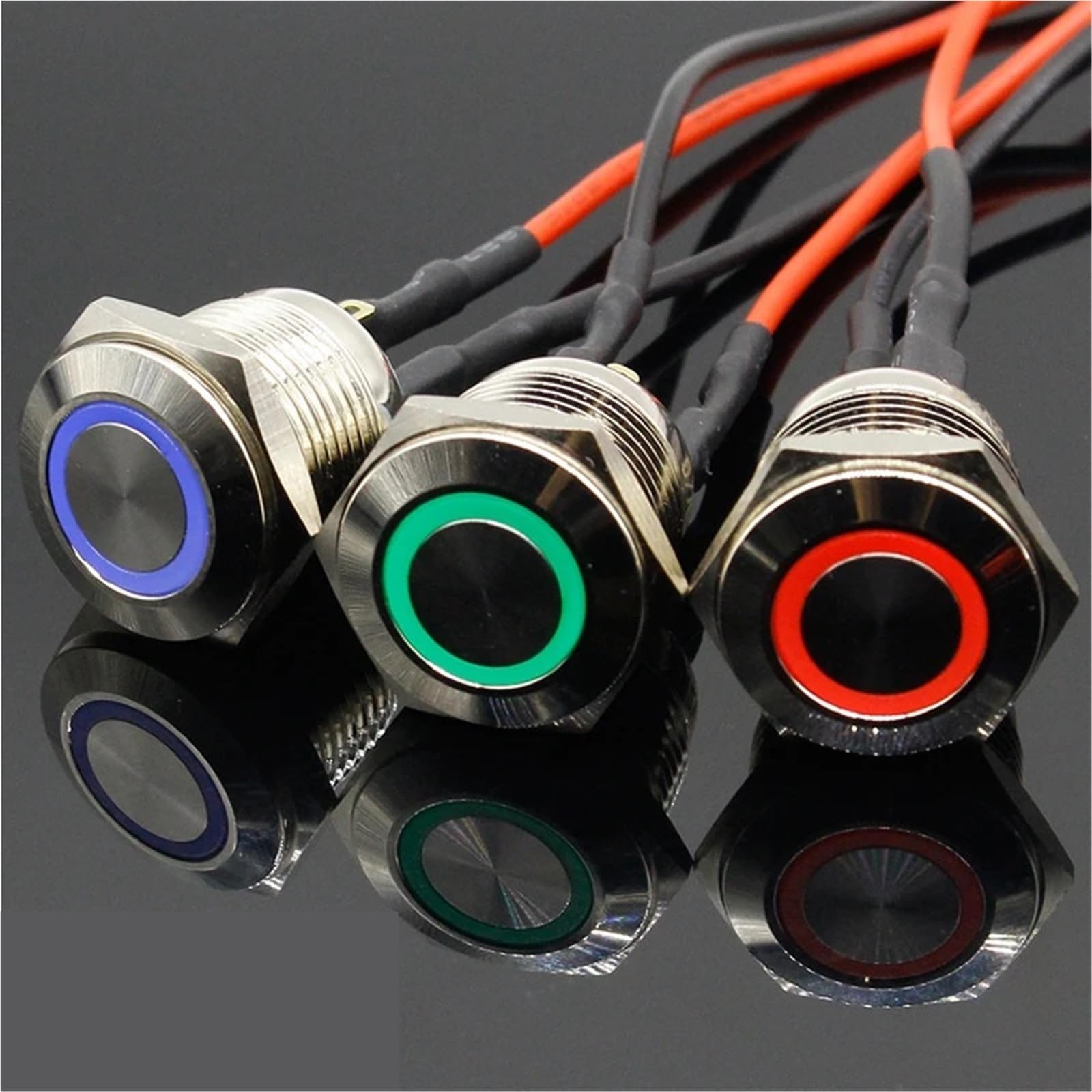 Interrupteur de commande 16mm pour panneau lumineux 5V - 7