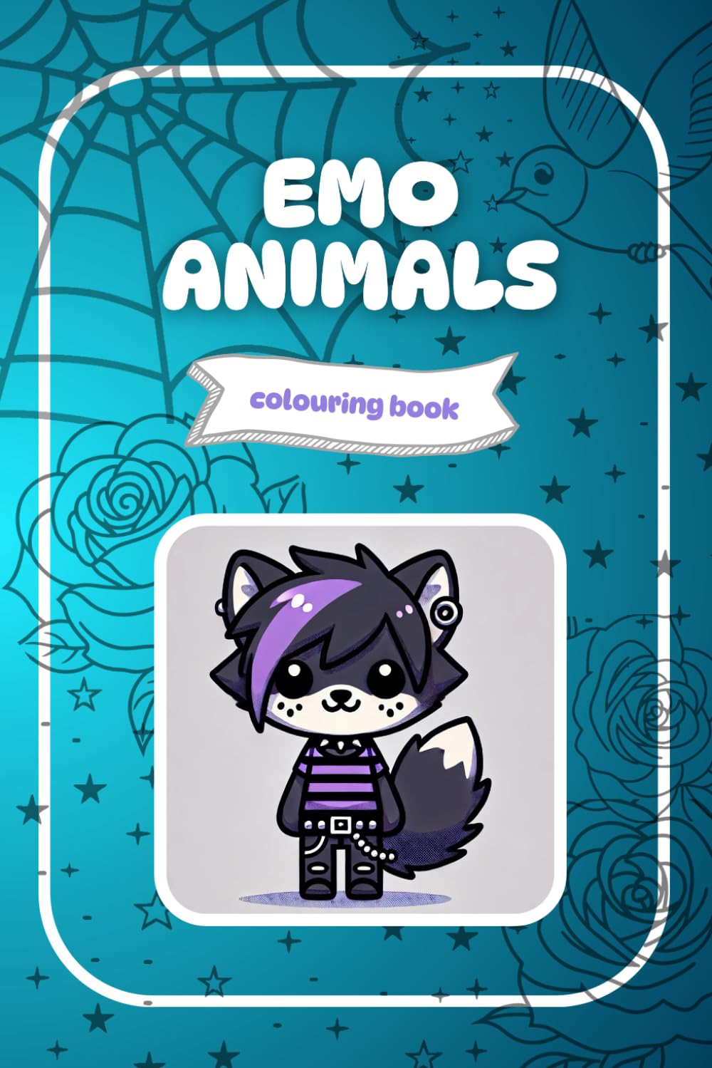 Emo Animals Colouring Book