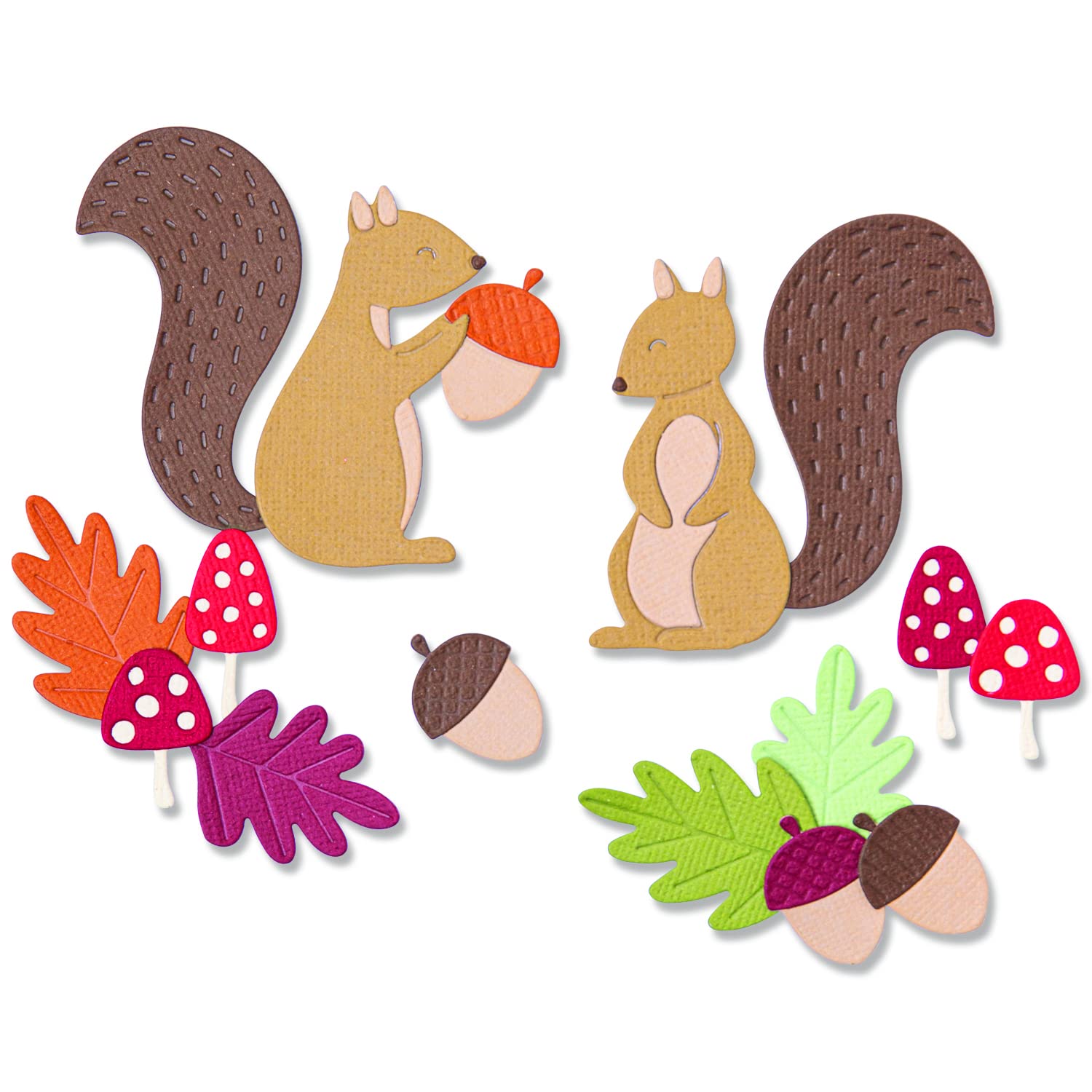 Sizzix Thinlits Die Set 8PK Harvest Squirrels by Jennifer Ogborn | 665952 | Chapter 3 2022