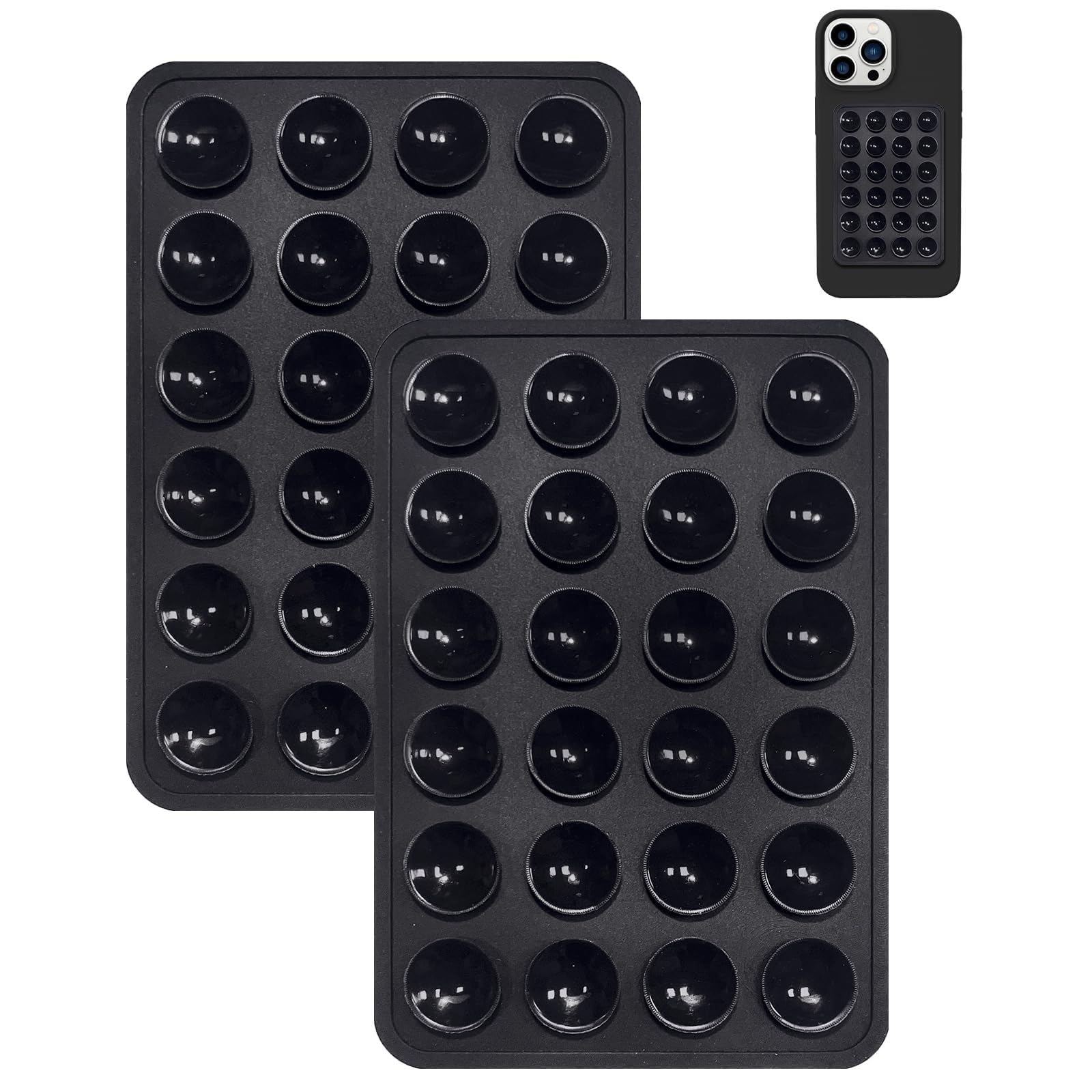 2pc Metal Plate Disc Phone Holder Car Mount Sticker Magnetic Self Adhesive 35mm, Universal Compatible with Magnetic Mounts