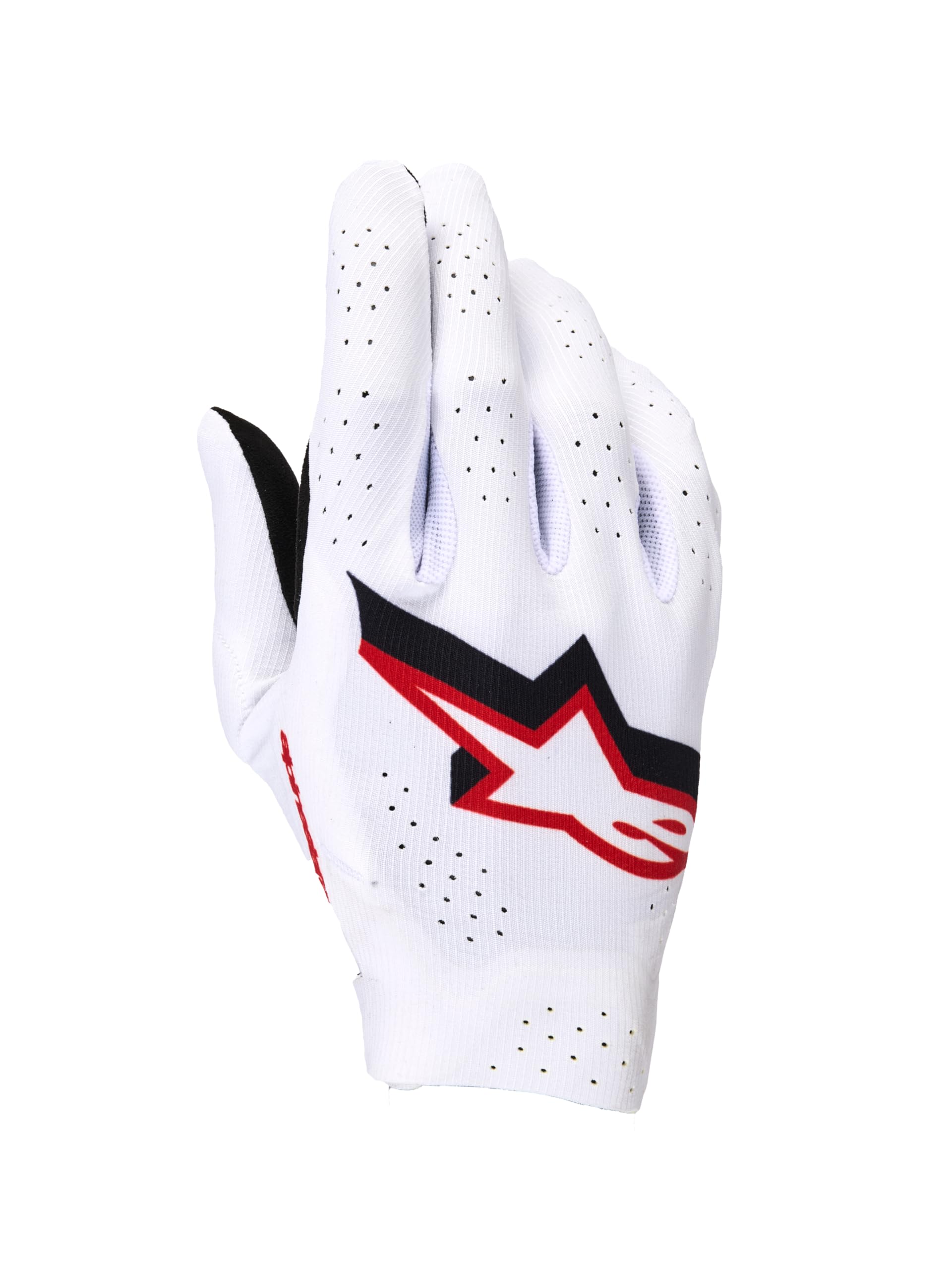 Alpinestars Supertech 2026 Guanti da motocross, bianco/nero/rosso, S