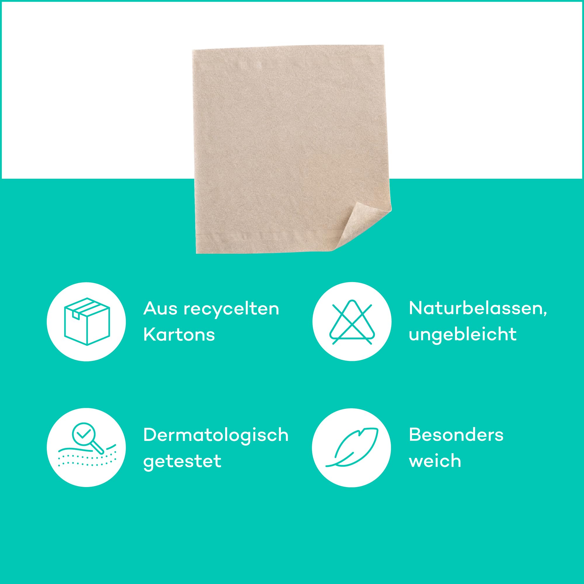 machm!t Kosmetiktücher 4-lagig - 24 Boxen - 100 Tücher pro Box – ohne Bleichmittel - aus recyceltem Karton - extrem weich & nachhaltig – Made in Germany – 100% recycelbar - Großpackung