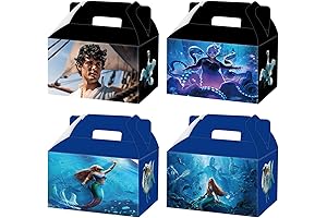 GANKTOWCOY Black Little Mermaid Candy Gift Boxes: Enchanted Under the Sea Party!
