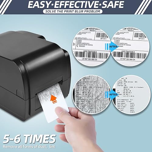 Miniatura 4 de Tarjetas de limpieza CR80, limpiador de lector de tarjetas de doble cara, tarjetas de limpieza de terminales de deslizamiento POS CK-CR80 (20