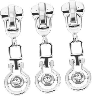 Acessórios De Puxar Zíper 3 Peças Acessórios De Carteira Jaqueta Zíper Zíper Kit De Reparo De Zíper Acessórios De Costura Casaco Zíper Cabeças Zíper Puxa Roupas
