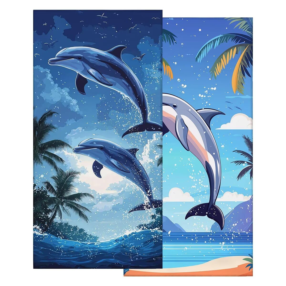 Ręcznik plażowy z mikrofibry, duży ręcznik plażowy 90 x 180 cm 2 sztuki, ręcznik gimnastyczny mężczyźni kobiety odporne na piasek ręczniki plażowe szybkoschnące ręczniki z mikrofibry akcesoria plażowe