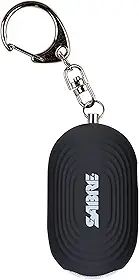 SABRE Alarme pessoal 2 em 1 com luz LED, sirene de segurança pessoal de 130 dB, gancho de pressão para acesso instantâneo, alcance de 381 metros, design compacto para fácil fixação na bolsa, bolsa ou