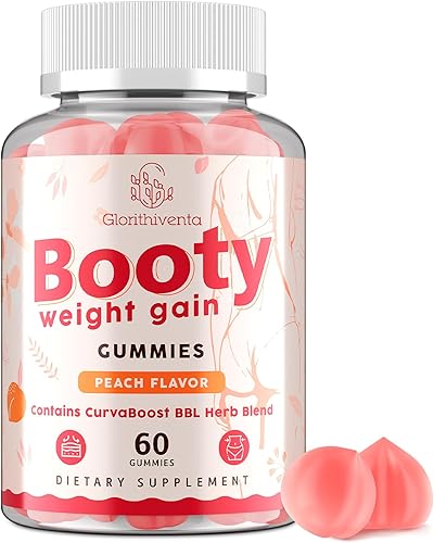 Gomitas de botín para mujer, las gomitas BBL contienen mezcla de hierbas CurvaBoost BBL y monohidrato de creatina para botín, curvas y energía, cero