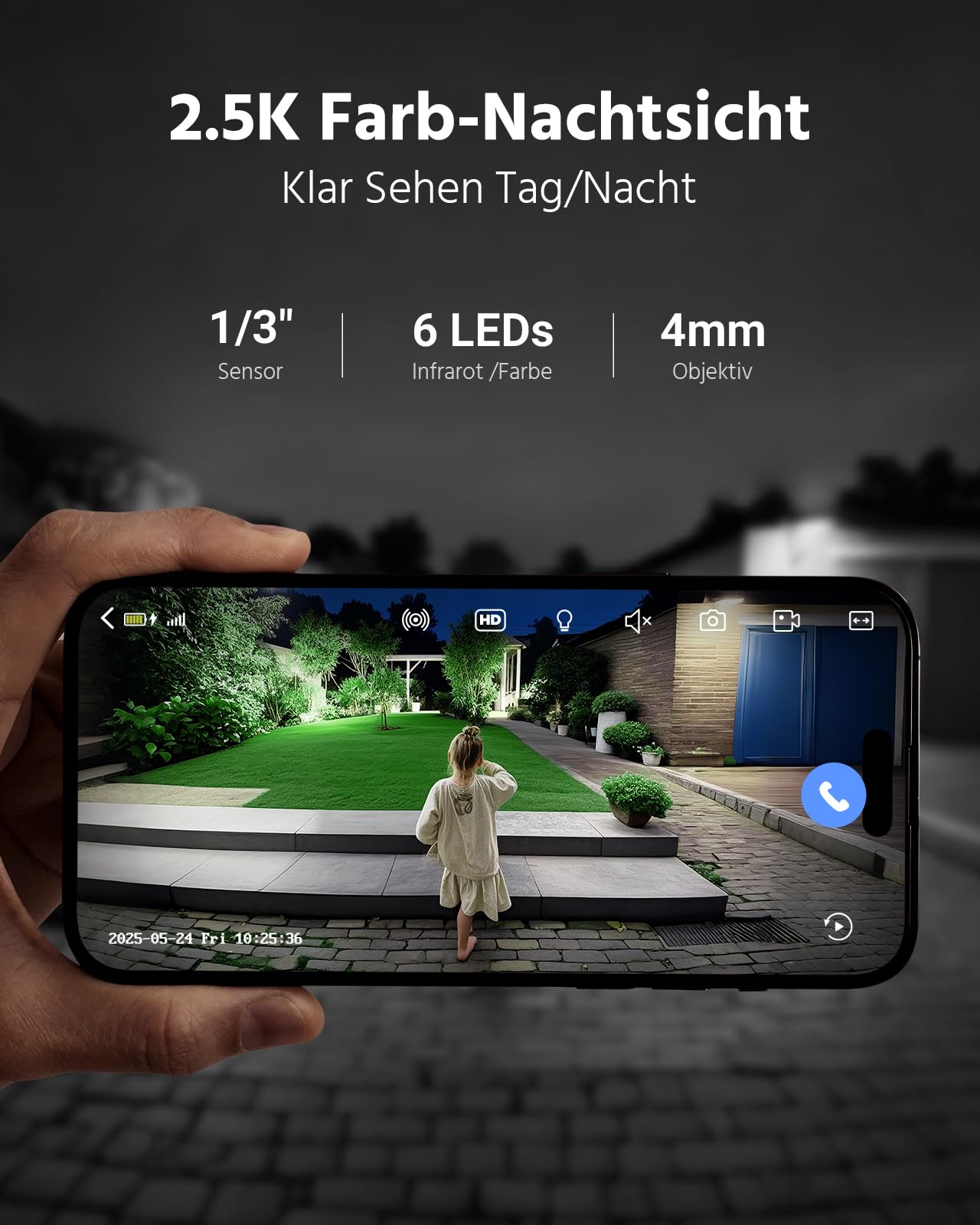 ANNKE 2er-Set 2.5K Überwachungskamera Aussen Solar Kein ABO 360° Schwenkbar | 9000 mAh Akku & 3W Solarpanel | Dualband-Bluetooth (2,4/5GHz) | Familie App-Freigabe | DIY Sprachsirene | Unterstützung Alexa