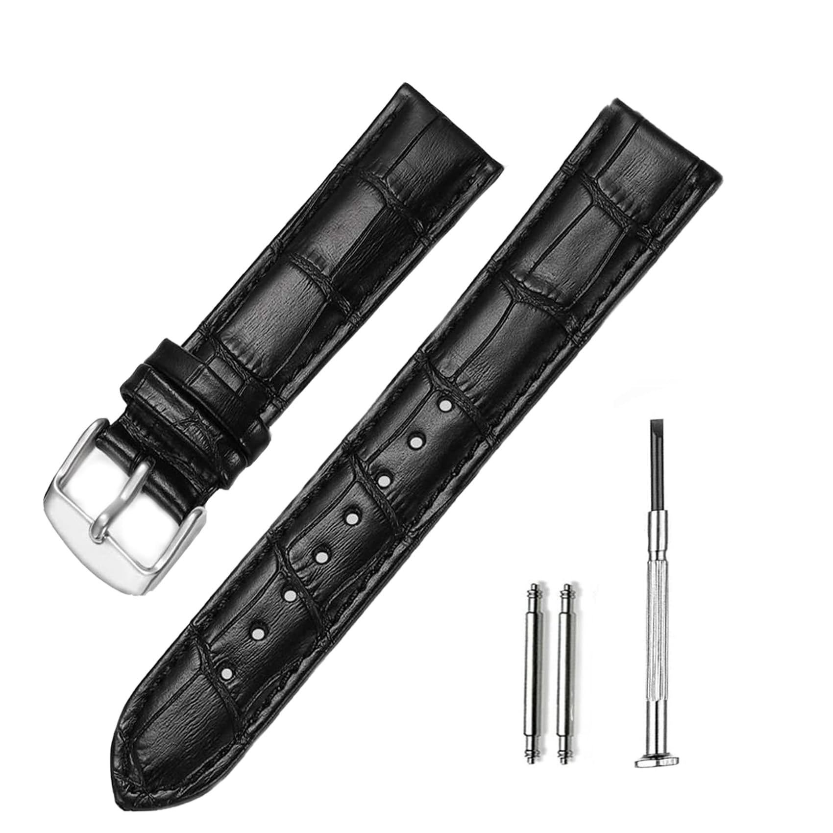 RAYYN LEOPARDO LEATHER WATCH STRAP 20 mm Genuine Leather Watch Strap BLACK (24 MM) (B0CW1LL5VS) Amazon Price History, Amazon Price Tracker